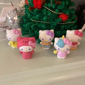 Hello Kitty 5 Figurines Sanrio Toy